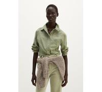 Feincord-Langarm-Bluse fitted 46