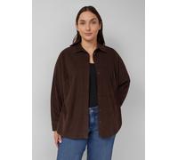 Feincordbluse mit Hemdkragen 46 braun 2175622.8945.46