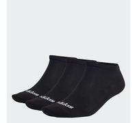 Feine Linear Low-Cut Socken, 3 Paar Black / White 46-48