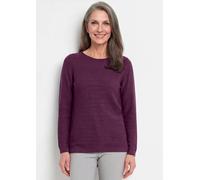 Feiner Strickpullover mit U-Boot-Ausschnitt lila 38