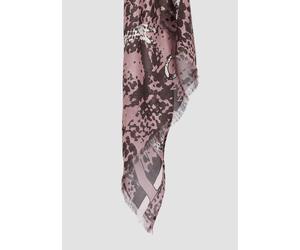 Feiner Twill-Schal mit Print braun|mehrfarbig ONESIZE