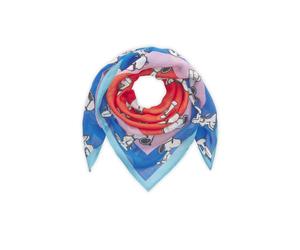 Feines Bandana aus Modalmischung mit Snoopy-Motiven rot - Gr. - one size