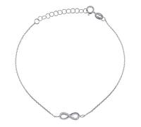 Feines Goldarmband Anker Roma verziert mit Infinity-Symbol mit Brilliance Zirconia - W