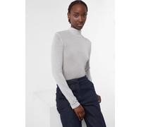 Feines Langarmshirt aus Lyocellmix mit Stehkragen grau 44
