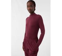 Feines Langarmshirt aus Lyocellmix mit Stehkragen pink 42