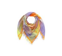 Feines Tuch aus Baumwoll-Modal-Mix mit Karomuster lila - Gr. - one size
