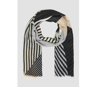 Feines Tuch aus recyceltem Polyester mit modischem Artwork-Print ONESIZE schwarz 2161489.99G8.ONESIZE