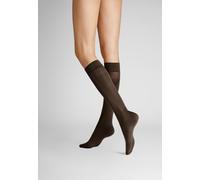Hudson Damen Kniestrümpfe Simply 40 2-Pack druckfreier Bund 40 DEN Dunkelbraun 0771 35-38