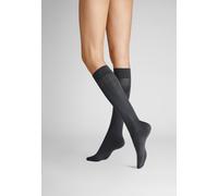 Hudson Damen Kniestrümpfe Simply 40 2-Pack druckfreier Bund 40 DEN Anthrazit 0545 35-38