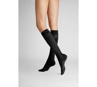 Hudson Kniestrümpfe Simply 40 Damen druckfreier Bund 6er Pack Schwarz 35-38 HU-0005