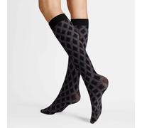 Feinkniestrümpfe HUDSON "Kniestrumpf Spirit Line", Damen, Gr. 39-42, schwarz (schwarz 0005), Obermaterial: 96% Polyamid PA. 4% Elasthan EL., Socken (91027522-39) schwarz 0005