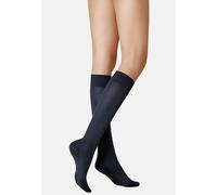 Kunert Damen Kniestrümpfe Warm Up 60 Wärmeisolation 60 DEN Marine 39/42 3er Pack