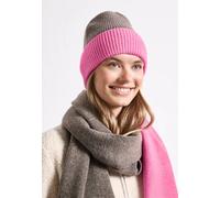 Feinstrick Beanie im Colorblock-Look