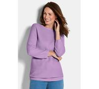 Feinstrick-Pullover aus reiner Baumwolle lila 20