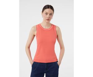 Feinstrick-Top aus Viskosemix mit Kontrastdetails pink 42