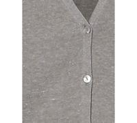 Strickjacke HEINE, Damen, Gr. 34, grau (grau, melange), 50% Baumwolle, 50% Polyacryl, unifarben, Strickjacken Strickjacke (85296628-34) grau, melange
