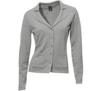 Feinstrickjacke grau-melange 44