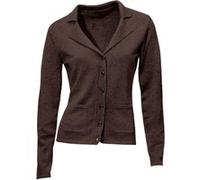 Strickjacke HEINE, Damen, Gr. 36, braun (schokobraun), 100% Baumwolle, unifarben, Strickjacken Strickjacke (73751402-36) schokobraun