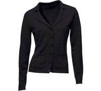 Strickjacke HEINE, Damen, Gr. 44, schwarz, 100% Baumwolle, unifarben, Strickjacken Strickjacke (67104720-44) schwarz