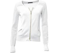Cardigan HEINE, Damen, Gr. 36, weiß, 90% Baumwolle, 10% Seide, unifarben, Strickjacken (87961413-36) weiß