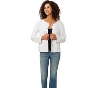 Strickjacke HEINE, Damen, Gr. 44, weiß, 100% Baumwolle, unifarben, Strickjacken Strickjacke (26400759-44) weiß