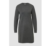 Feinstrickkleid mit Ripp-Detail am Arm 40 grau 2177367.97W3.40