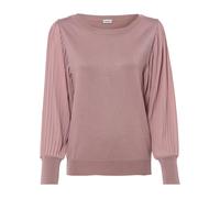 Strickpullover BONPRIX "Feinstrickpullover aus fließendem Viskose-Mix", Damen, Gr. 36/38 (S), rosa (rosenholz), Obermaterial: 80% Viskose, 20% Polyamid, loose fit, Pullover Strickpullover, aus Viskose