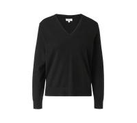 Feinstrickpullover aus Viskosemix 36 schwarz