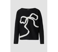 Feinstrickpullover aus Viskosemix mit Schleifen-Intarsie 42 Beige 2172995.99X2.42