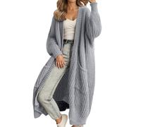 feinstrickpullover damen Strickjacke Lang Oversize Grobstrickjacke Herbst Dicker Strickjacken Grobstrick Strickcardigan Offene Strickmantel Flauschiger Damenstrickjacke kapuzenpullover für damen