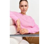 Feinstrickpullover mit Alpaka-Wolle M soft orchid
