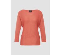 s.Oliver BLACK LABEL Feinstrickpullover mit Glitzergarn und Fledermausärmeln korallrot 46
