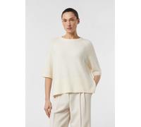 Comma Feinstrickpullover mit Halbarm Creme Größe XL