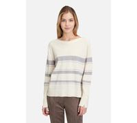 Strickpullover BETTY BARCLAY "Damen mit Lurexfaden", Damen, Gr. 42, patch cream, grau, Strick, Obermaterial: 50% Viskose, 27% Polyamid, 23% Polyester, gerade normal, U-Boot-Ausschnitt, Pullover Strick