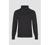 Feinstrickpullover mit Rollkragen 40 schwarz 2118974.9999.40