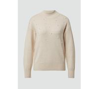 Feinstrickpullover mit Stehkragen und Schmuck-Perlen 48 Beige 2171670.81W9.48