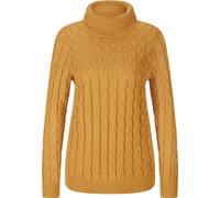 Rollkragenpullover "Rollkragen-Pullover", Damen, Gr. 42, gelb (ocker), 60% Viskose, 40% Baumwolle, LINEA TESINI BY HEINE, unifarben, Pullover Rollkragenpullover (62496542-42) ocker