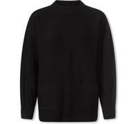 Strickpullover HEINE "Pullover", Damen, Gr. 38, schwarz, 50% Viskose, 28% Polyester, 22% Polyamid, unifarben, Pullover Strickpullover (78678856-38) schwarz