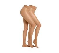 Feinstrumpfhose CAMANO "2er Pack", Damen, Gr. 38/40, beige (make up), 83% Polyamid, 17% Elasthan, Strumpfhosen Feinstrumpfhose (37591942-38) make up