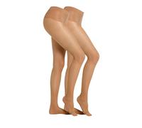 Feinstrumpfhose CAMANO "2er Pack", Damen, Gr. 44/46, beige (make up), 83% Polyamid, 17% Elasthan, Strumpfhosen Feinstrumpfhose (39517903-44) make up