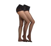 Feinstrumpfhose CAMANO "2er Pack", Damen, Gr. 48/50, schwarz, 81% Polyamid, 19% Elasthan, Strumpfhosen Feinstrumpfhose (23532104-48) schwarz