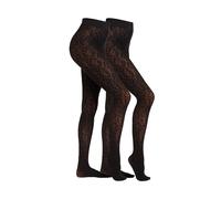 Feinstrumpfhose CAMANO "2er Pack", Damen, Gr. L, schwarz, 95% Polyamid, 5% Elasthan, Strumpfhosen Feinstrumpfhose (20080450-L) schwarz