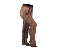 Feinstrumpfhose CAMANO "Strumpfhose 2er Pack", Damen, Gr. M, schwarz (schwarz, leo), 90% Polyamid, 10% Elasthan, Strumpfhosen Feinstrumpfhose (46964050-M) schwarz, leo