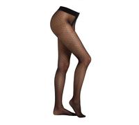 Feinstrumpfhose CAMANO "diamonds 'n' dots 1er Pack", Damen, Gr. L, schwarz, 84% Polyamid, 16% Elasthan, Strumpfhosen Feinstrumpfhose (64404059-L) schwarz