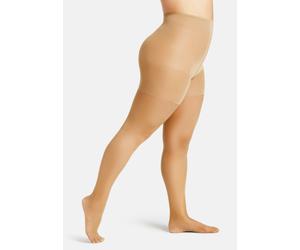 Feinstrumpfhose CAMANO "fine curvy", Damen, Gr. 44/46, gold (golden), Obermaterial: 82% Polyamid, 18% Elasthan, unifarben, elastisch, Strumpfhosen Feinstrumpfhose, natürlicher Matt-Look (16089903-44)