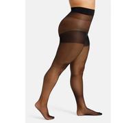 Camano Damen Strumpfhose Curvy 20 DEN reißfest seidenmatt Komfortbund 1er Pack 48/50 Schwarz