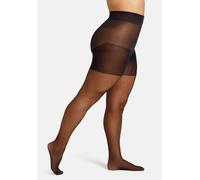 Feinstrumpfhose CAMANO "fine curvy", Damen, Gr. 48 (50), schwarz, Obermaterial: 82% Polyamid, 18% Elasthan, unifarben, elastisch, Strumpfhosen Feinstrumpfhose, natürlicher Matt-Look (14045445-48) schw
