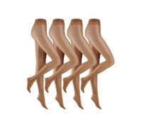 Feinstrumpfhose CAMANO "fine everyday", Damen, Gr. 36, braun (hellbraun), Obermaterial: 90% Polyamid, 10% Elasthan, unifarben, elastisch, Strumpfhosen Feinstrumpfhose, mit leicht verstärkte, kaum sich