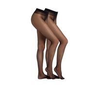 Feinstrumpfhose CAMANO "fine everyday", Damen, Gr. 38, schwarz, Obermaterial: 90% Polyamid, 10% Elasthan, transparent, unifarben, elastisch, Strumpfhosen Feinstrumpfhose, mit seidig mattem Look (38550