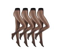 Feinstrumpfhose CAMANO "fine everyday", Damen, Gr. 40, schwarz, Obermaterial: 90% Polyamid, 10% Elasthan, unifarben, elastisch, Strumpfhosen Feinstrumpfhose, mit leicht verstärkte, kaum sichtbare Fußs